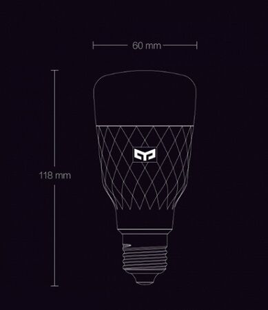 Умная лампочка Yeelight Smart LED Bulb Multiple Color W3 YLDP005 (Color) EU - 3