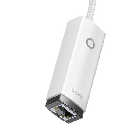 Переходник/Адаптер BASEUS Lite Series Ethernet Adapter, USB A- RJ45 (1000Mbps), белый - 3