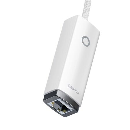 Переходник/Адаптер BASEUS Lite Series Ethernet Adapter, USB A- RJ45 (100Mbps), белый - 4
