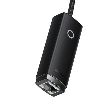 Переходник/Адаптер BASEUS Lite Series Ethernet Adapter, USB A- RJ45 (1000Mbps), черный - 5