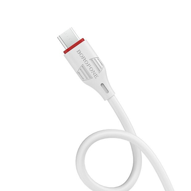 USB кабель BOROFONE BX17 Enjoy MicroUSB, 1м, PVC (белый) - 2