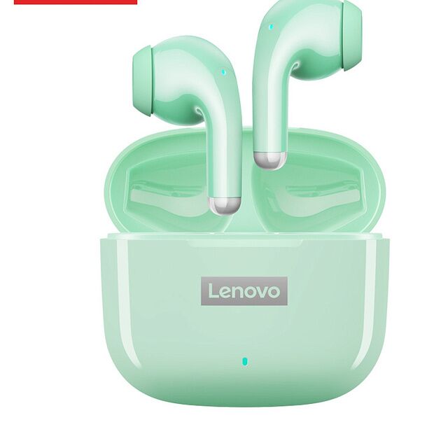 Беспроводные наушники Lenovo P40 pro Bluetooth 5.1 зеленый - 1