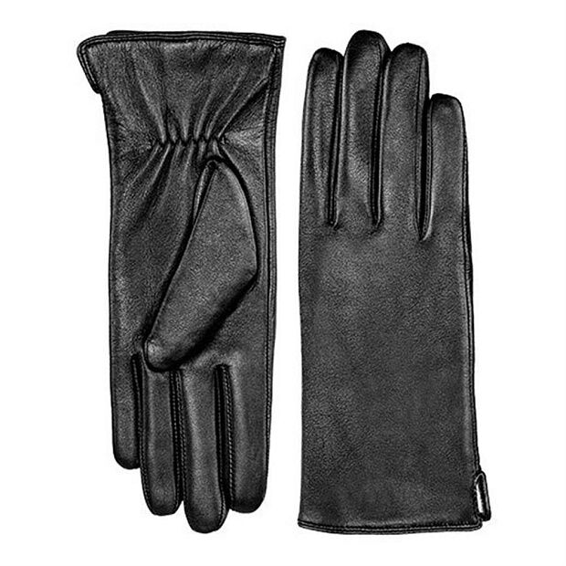 Женские перчатки для сенсорных дисплеев Qimian Spanish Lambskin Touch Screen Gloves M (Black) - 1