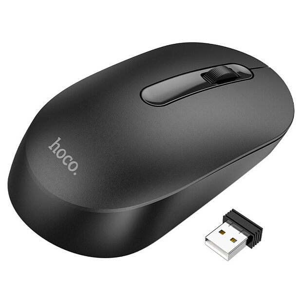 Мышь беспроводная Hoco GM14 Platinum 2.4G Business Wireless Mouse (Black) - 1