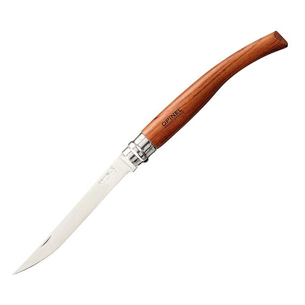 Нож филейный Opinel 12, нержавеющая сталь, рукоять бубинга, 000011 - 1