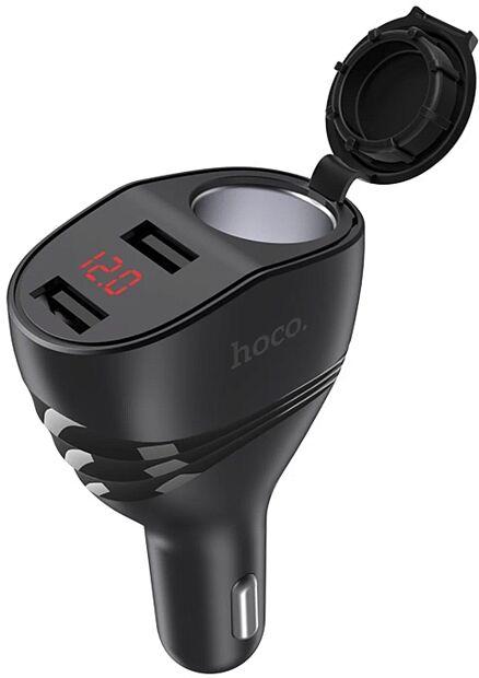 Автомобильное зарядное устройство Hoco Z34 Thunder черный - 2