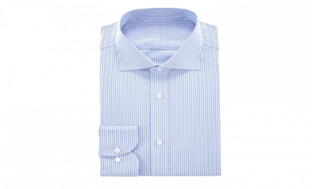 Мужская рубашка Xiaomi Fanke Ji Guowu Shirt Windsor Collar (Blue Stripe/Голубая полоска) 