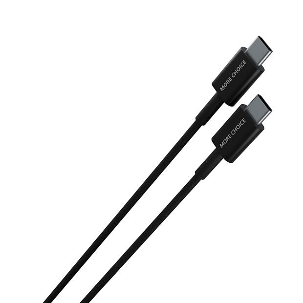 Дата-кабель Smart USB 3.0A PD 60W быстрая зарядка для Type-C Type-C More choice K71Sa TPE 1м Черный - 5