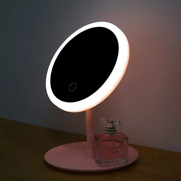 Зеркало косметическое DOCO Daylight Small Pink Mirror Pro (розовое) - 3