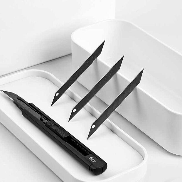 Канцелярский нож Fizz Utility Knife (Black/Черный) - 2
