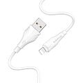 USB кабель BOROFONE BX18 Optimal Lightning 8-pin, 2м, PVC (белый) - фото