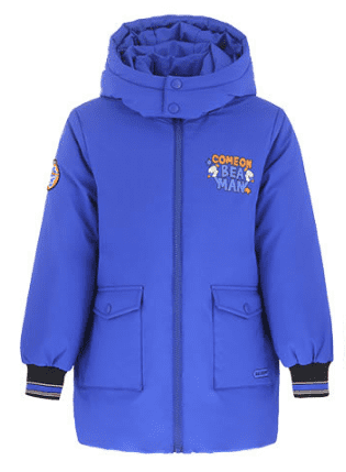 Детская куртка GoldFarm 95 Duck Down Jacket With An Inscription (Blue/Синий) 