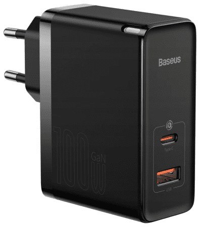 Зарядное устройство BASEUS GaN5 Pro Fast Charger USBType-C  Кабель Type-C-Type-C, 5A, 100W, черный - 1