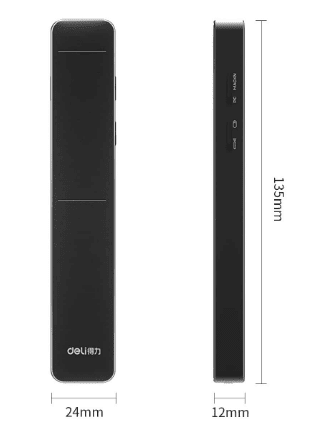 Лазерная указка Deli Flip Pen (Black/Черный) - 2