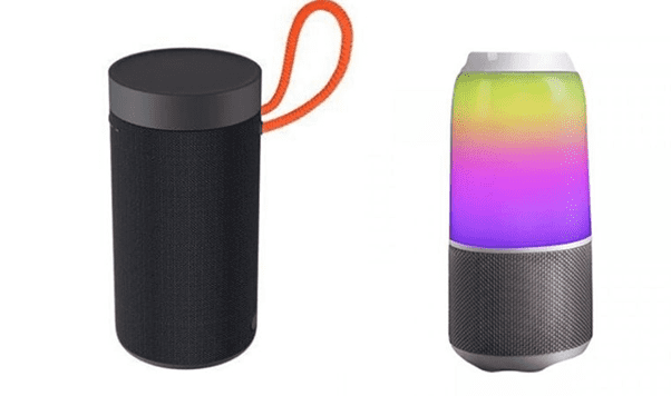 Сравнение внешнего вида Velev V03 Colorful Sound и Mi Outdoor Bluetooth Speaker