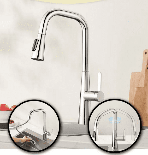 Дизайн смесителя для кухни Mijia pull-out kitchen faucet S1 
