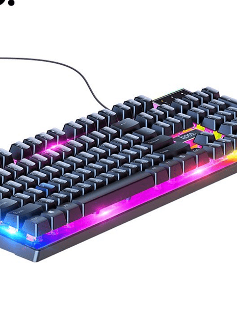 Набор проводной игровой Hoco GM18 Luminous клавиатурамышь черный - 6