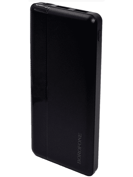 Внешний аккумулятор 10000mAh 2USB 2.1A Li-pol батарея с LED-индикатором Borofone BJ24 (Black) - 1