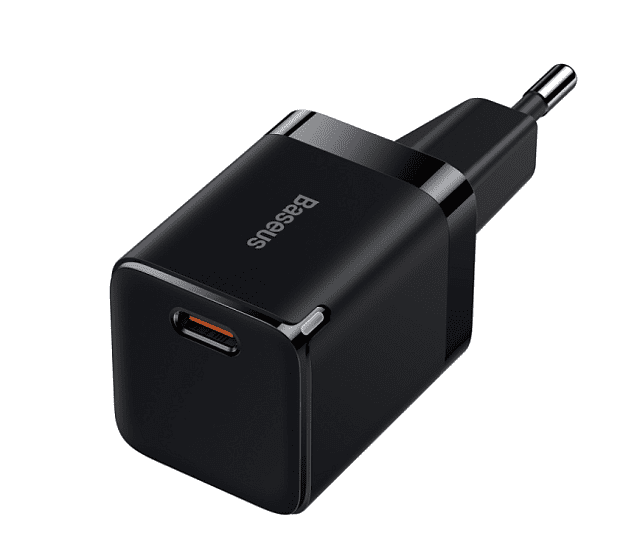 Зарядное устройство BASEUS GaN3 USB-C, 3A, 30W, черный (CCGN010101) - 2