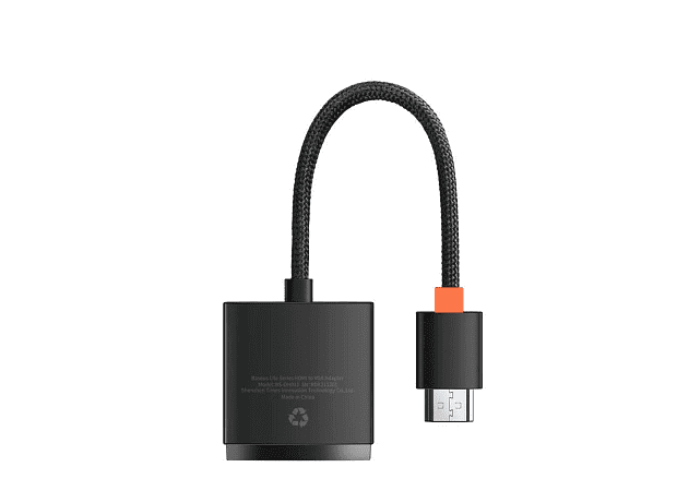 Переходник/Адаптер BASEUS Lite Series Adapter, HDMI - VGA (3.5mm Aux Port & Micro USB Power Input), черный - 4