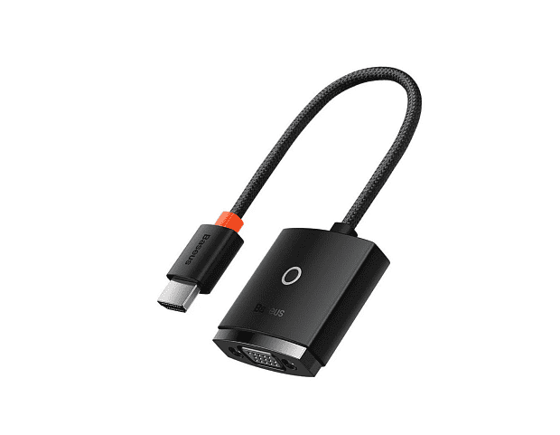 Переходник/Адаптер BASEUS Lite Series Adapter, HDMI - VGA (3.5mm Aux Port & Micro USB Power Input), черный - 2